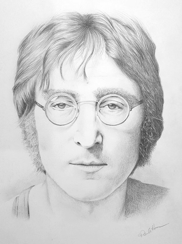John Lennon pencil portrait